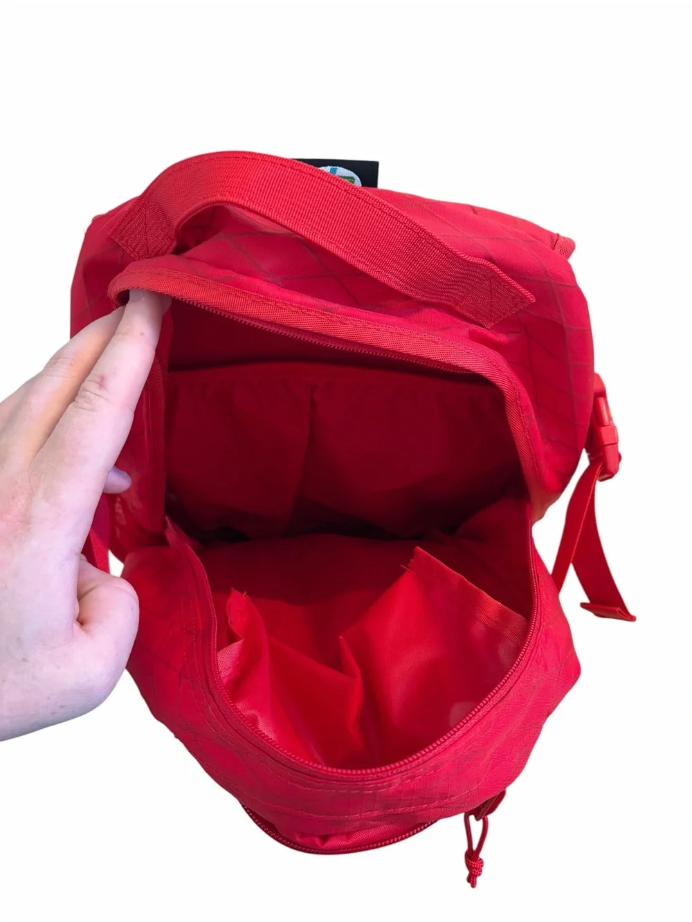 Supreme red backpack FW18